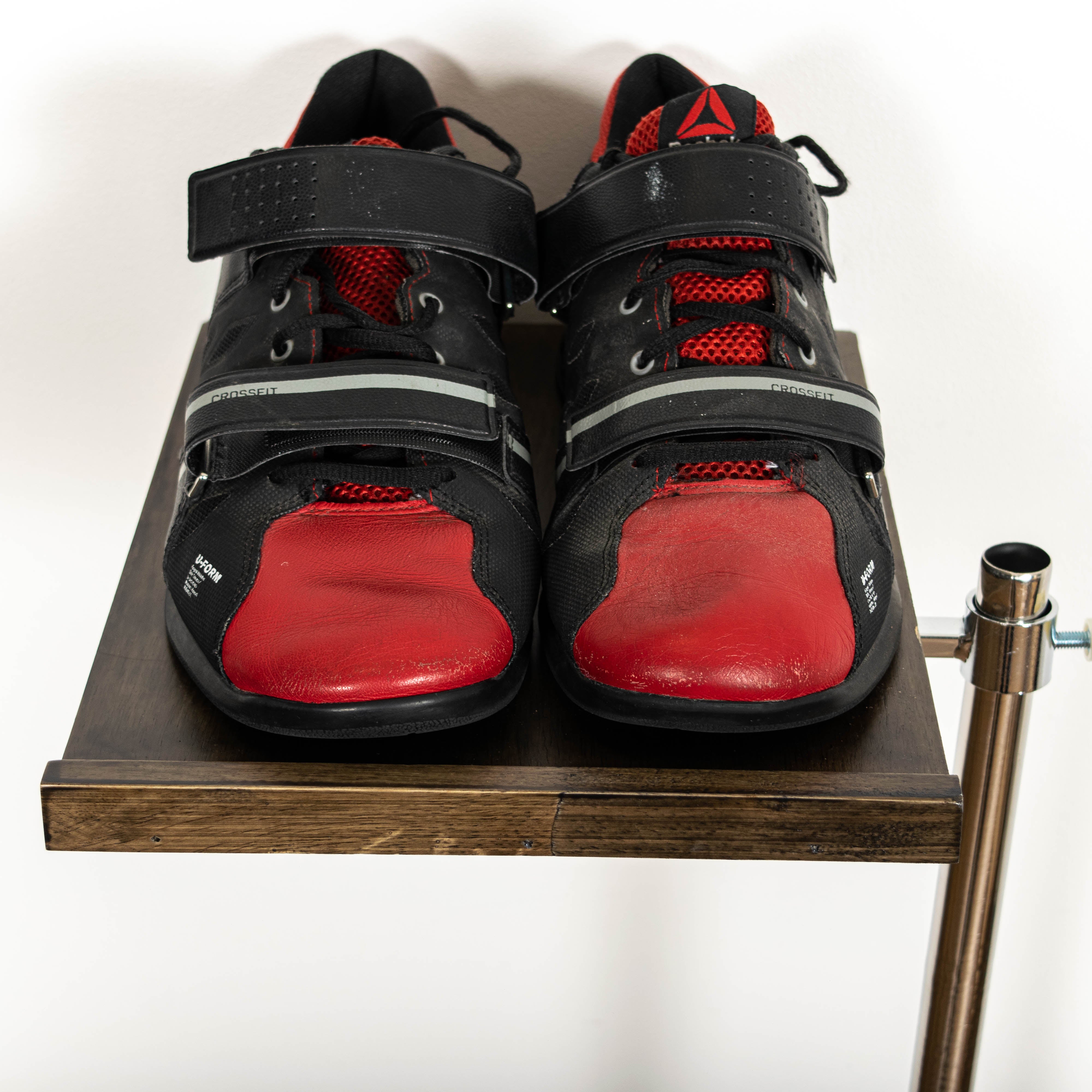 Vintage Reebok Crossfit U-Form Black Red Strapped Low Top Sneakers Mens EU43