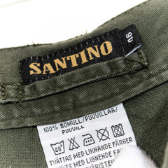 Santino Dark Green Zip Up Cargo Pants Mens US30