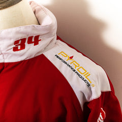 Vintage Garry Rogers 34 Motorsport Red Fujitsu Racing Jacket Mens L
