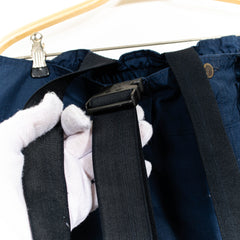 Fjallraven Dark Blue Suspenders Zip Up Pants Mens US35
