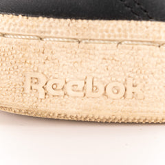 Reebok Black Leather Zip Up Gold Trim Sneakers Women's EU40.5