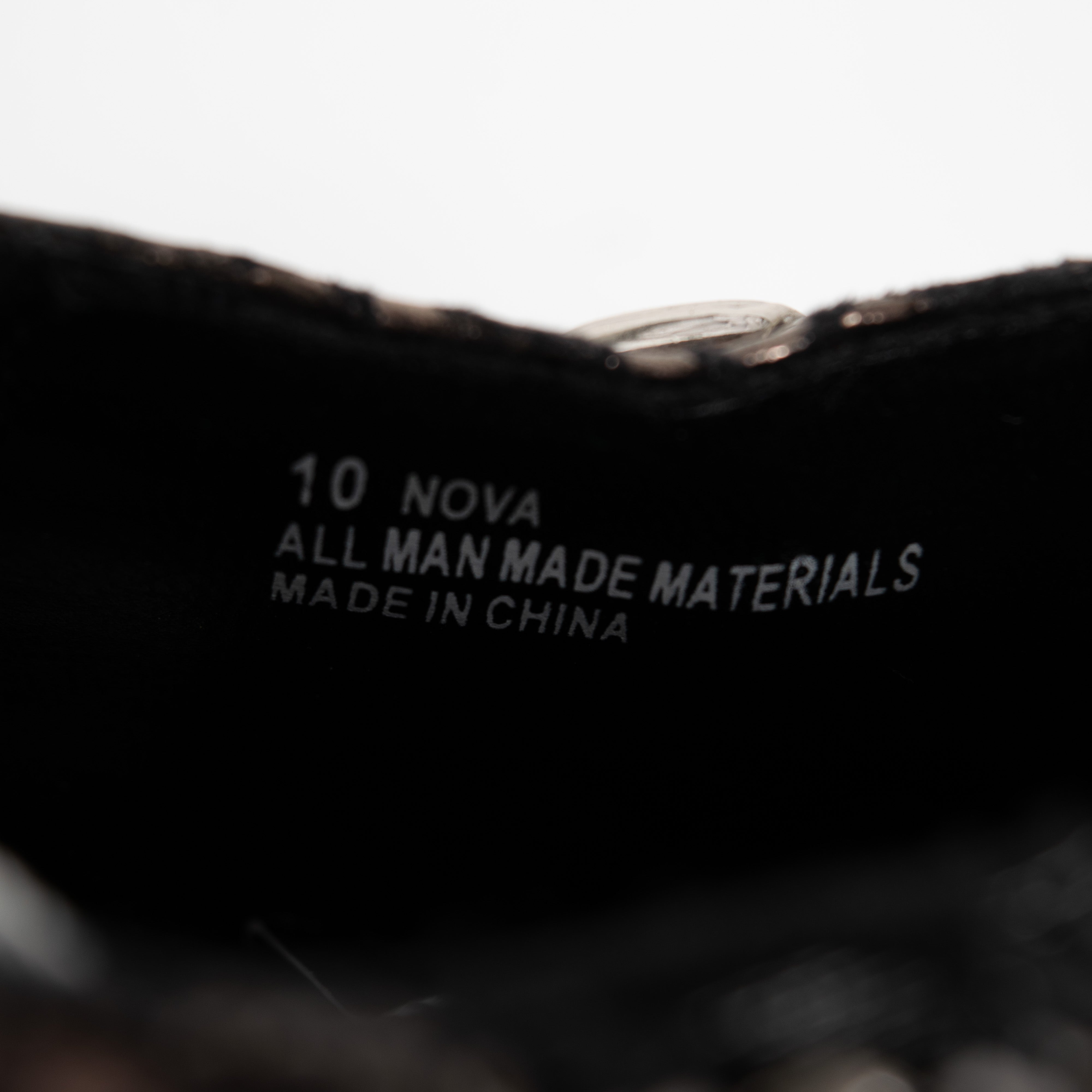 Rocawear All Over Logo Print Chain Detail Black Stiletto Heel Shoes Women's EU41