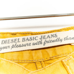 Diesel Yellow Button Fly Straight Leg Jeans Womens US27