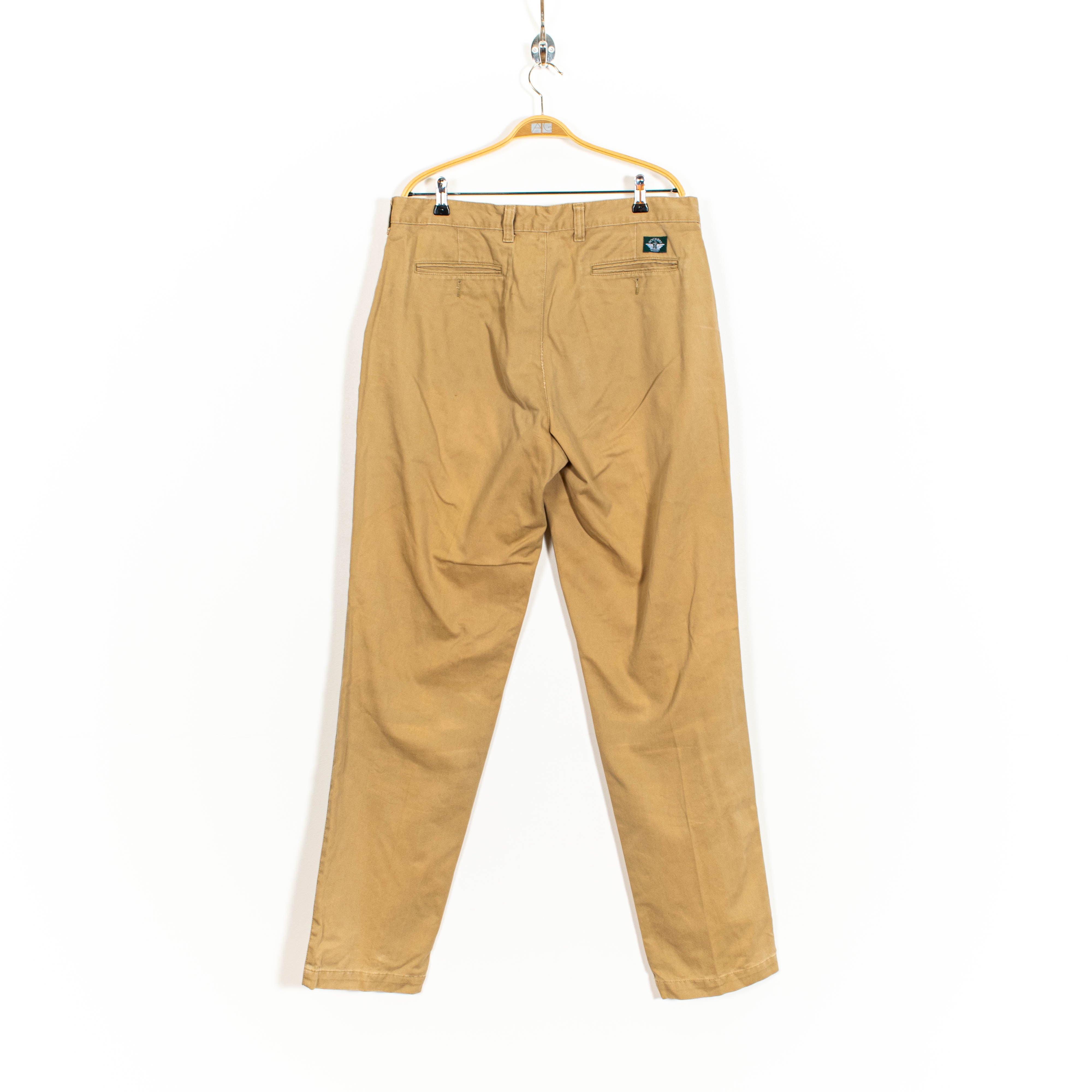 Dockers Brown Zip Up Straight Fit Pants Mens US34