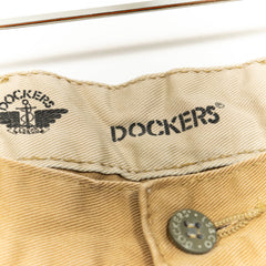 Dockers Brown Zip Up Straight Fit Pants Mens US34