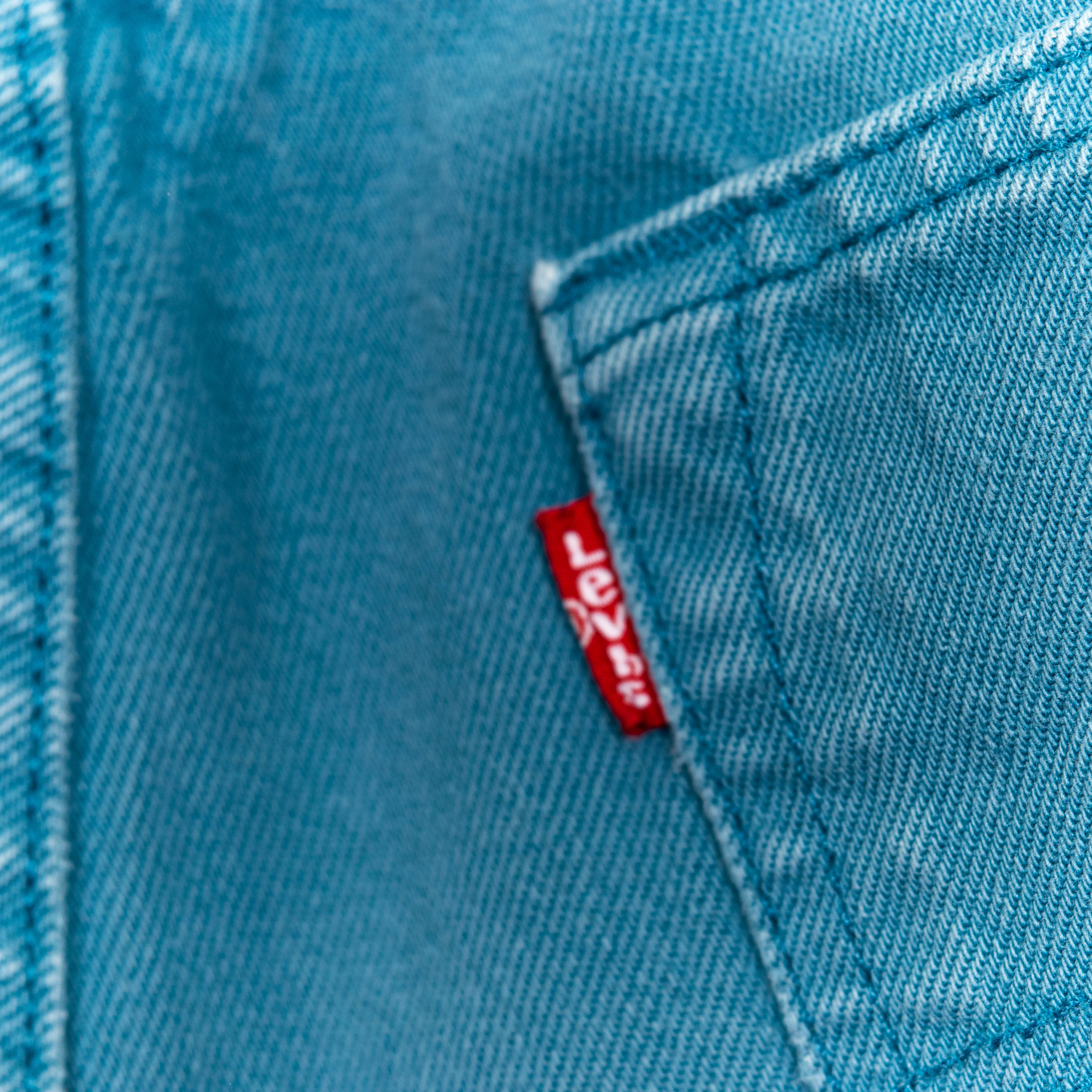 Levis 501 Blue Straight Fit Button Fly Jeans Mens US31