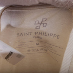 Saint Philippe Paris Monopoly Print White Short Sleeve Shirt Mens M