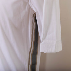 Dkny White Buttoned Short Sleeve Dress Shirt Mens S