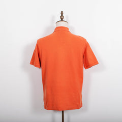 Bogner Orange Short Sleeve Quarter Zip Polo Shirt Mens S