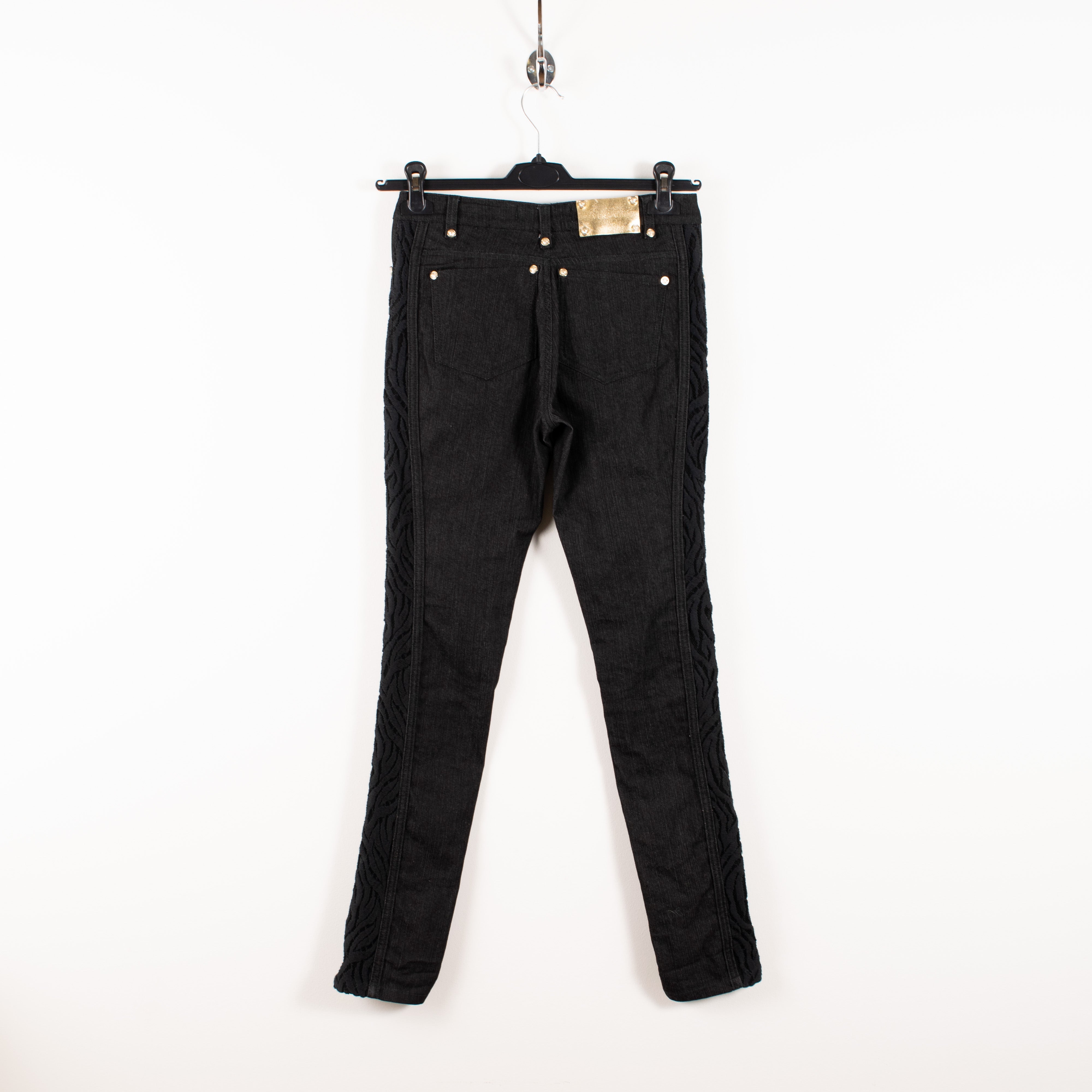 Versace pitsmustad Slim Fit Denim Jeans naiste US27