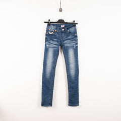 True Religion Joey Super T Skinny Fit Blue Jeans naiste US27
