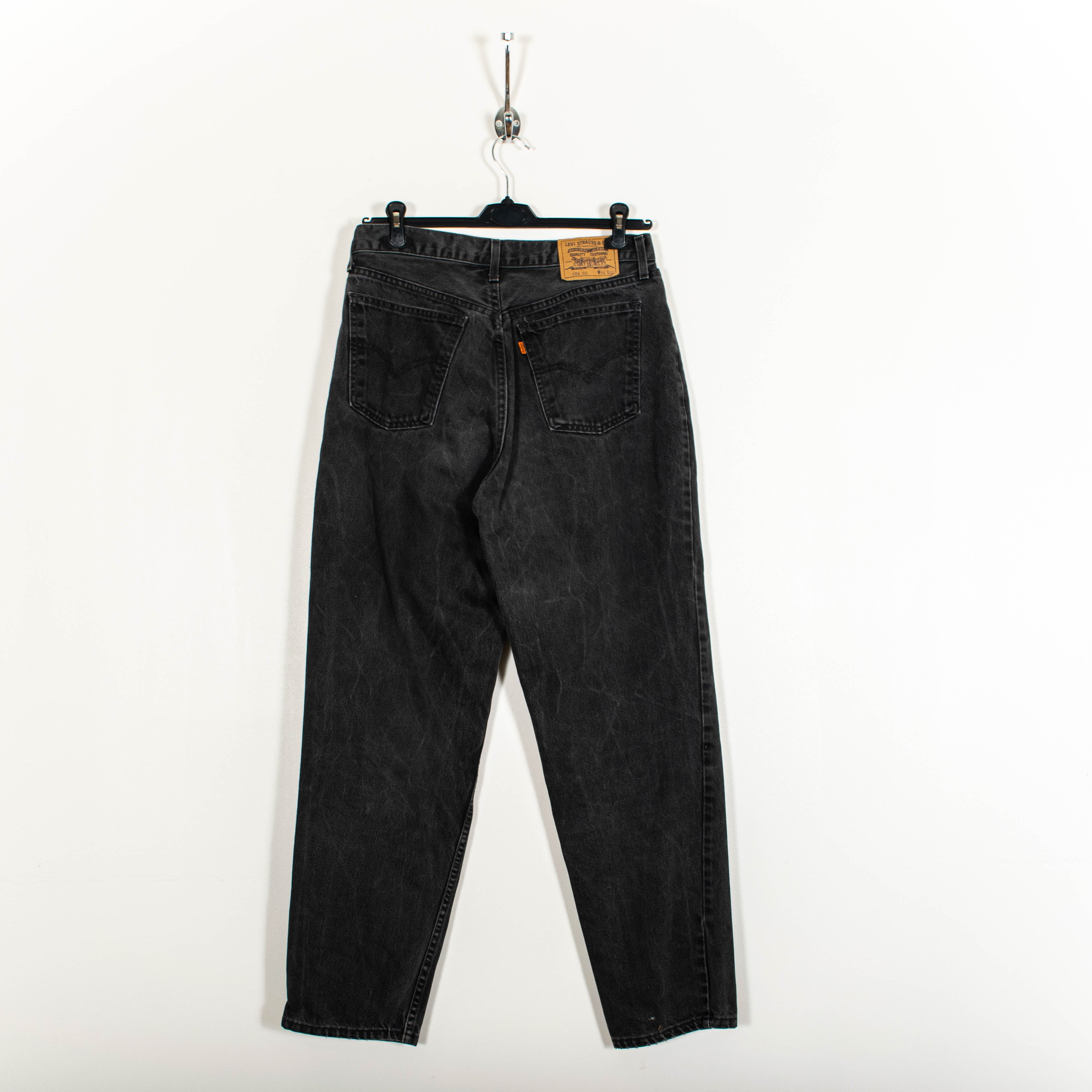 Vintage Levis 626 Black Washed Straight Fit Jeans Mens US32
