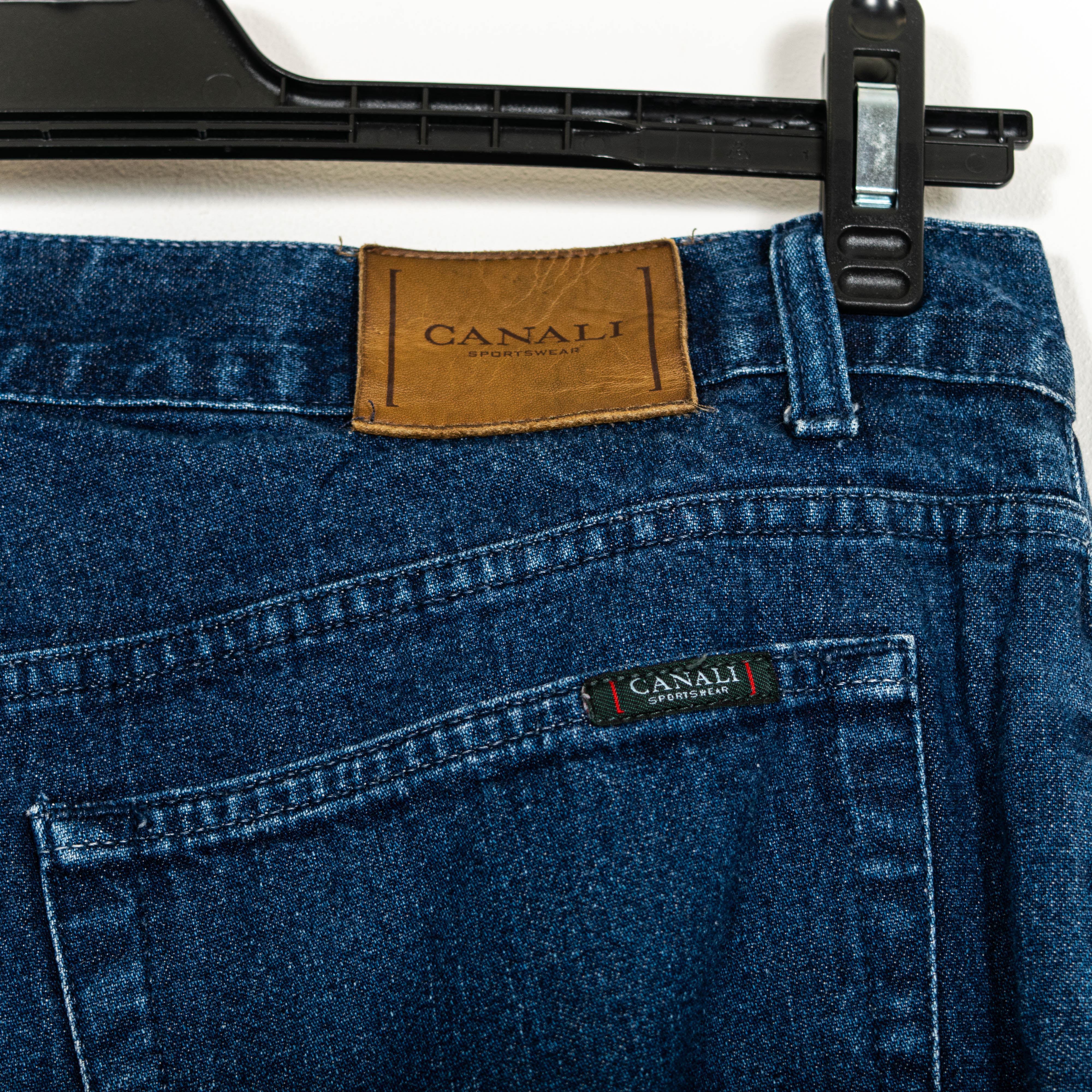 Vintage Canali Sportswear Dark Washed Straight Leg Jeans Mens US36
