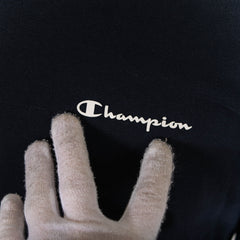 Champion Black Mini Logo Print Pullover Sweatshirt Mens S
